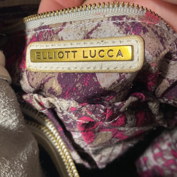 Elliott Luca Boho Satchel Bag in white pebbled leather - Picture 6 of 9